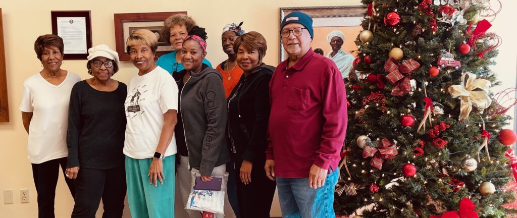 Community members gathered during Community MPACT’s December 2025 blanket drive